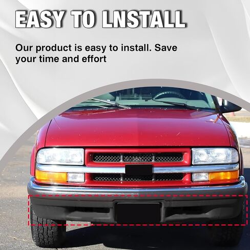 CarPartsDepot Front Lower Bumper Valance Black Compatible With 1998-2005 Chevy S10 / Blazer Except LS Model w/o Fog Lamp Holes in Saudi Arabia