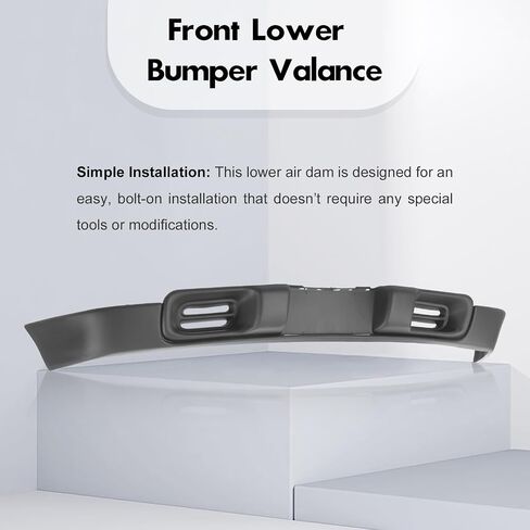 CarPartsDepot Front Lower Bumper Valance Black Compatible With 1998-2005 Chevy S10 / Blazer Except LS Model w/o Fog Lamp Holes in Saudi Arabia