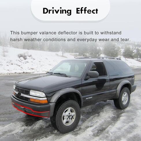 CarPartsDepot Front Lower Bumper Valance Black Compatible With 1998-2005 Chevy S10 / Blazer Except LS Model w/o Fog Lamp Holes in Saudi Arabia