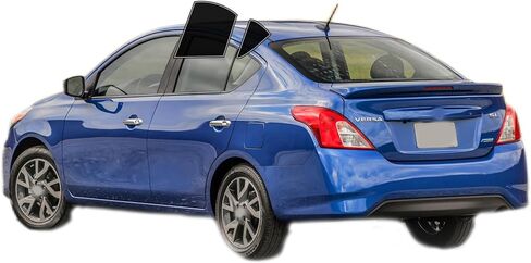 Precut Windows Tint Film All Sides Cars Sun Blocking Protection Privacy Anti Shatter Glass 2 Ply Film Any Tint Shade kit for Nissan Versa Sedan 2012-2019 in Kuwait