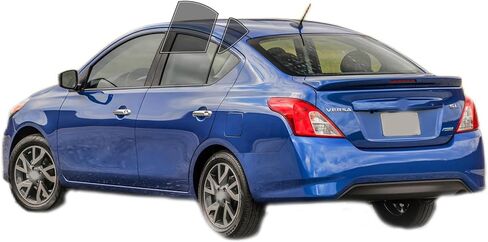 Precut Windows Tint Film All Sides Cars Sun Blocking Protection Privacy Anti Shatter Glass 2 Ply Film Any Tint Shade kit for Nissan Versa Sedan 2012-2019 in Kuwait