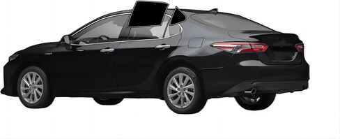 Precut Windows Tint Film All Sides Cars Sun Blocking Protection Privacy Anti Shatter Glass 2 Ply Film Any Tint Shade kit for Toyota Camry 2018-2024 in Saudi Arabia