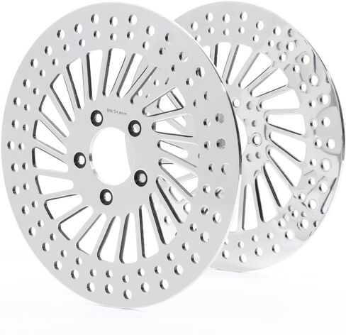 2pcs Disc Brake Rotor Set Front Left Driver and Right Passenger Side Sliver Stainless Steel in Saudi Arabia