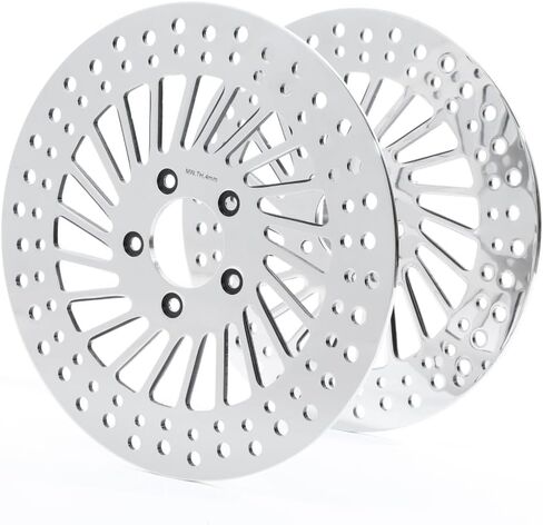 2pcs Disc Brake Rotor Set Front Left Driver and Right Passenger Side Sliver Stainless Steel in Saudi Arabia