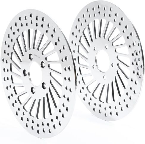 2pcs Disc Brake Rotor Set Front Left Driver and Right Passenger Side Sliver Stainless Steel in Saudi Arabia