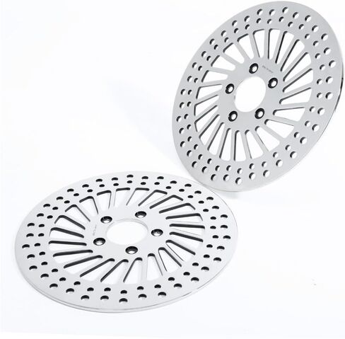 2pcs Disc Brake Rotor Set Front Left Driver and Right Passenger Side Sliver Stainless Steel in Saudi Arabia