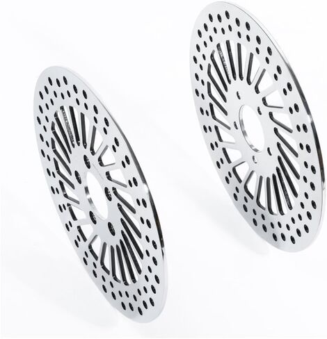 2pcs Disc Brake Rotor Set Front Left Driver and Right Passenger Side Sliver Stainless Steel in Saudi Arabia