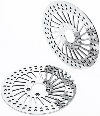 2pcs Disc Brake Rotor Set Front Left Driver and Right Passenger Side Sliver Stainless Steel in Saudi Arabia
