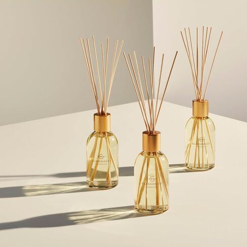 Glasshouse Fragrances Kyoto in Bloom 2 Pack Reed Diffuser, Home Fragrance & Perfume Scented Room Decor, Natural & Oil Free, Camellia & Lotus, 2 x 8.5 Oz (250mL) in Saudi Arabia