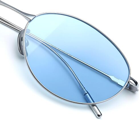 نظارة شمسية مستقطبة UV400 حماية مضادة لخطاد HD Lenstrendy Women Lightweight Titanium Metal Frame 13.3g in Kuwait
