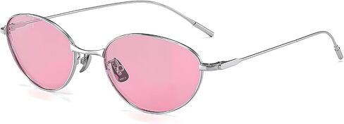 نظارة شمسية مستقطبة UV400 حماية مضادة لخطاد HD Lenstrendy Women Lightweight Titanium Metal Frame 13.3g in Kuwait