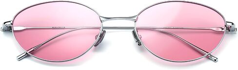 نظارة شمسية مستقطبة UV400 حماية مضادة لخطاد HD Lenstrendy Women Lightweight Titanium Metal Frame 13.3g in Kuwait