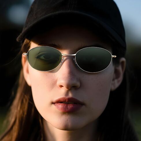 نظارة شمسية مستقطبة UV400 حماية مضادة لخطاد HD Lenstrendy Women Lightweight Titanium Metal Frame 13.3g in Saudi Arabia