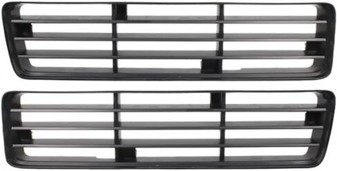 Karparts360 لـ Dodge D150/D250 1991 1992 1993 Grille Inserts Driver and Raptenger Side ، Lower | زوج | رسمت أسود | شريط أفقي | استبدال CH1200136 ، CH1200135 | 55054649 ، 55054648 in Saudi Arabia