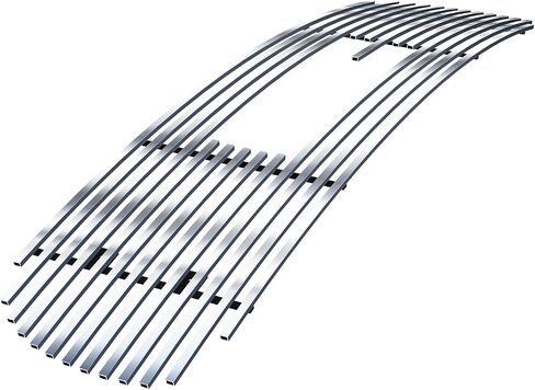 APS Compatible with GMC Sierra 1500HD 2500HD 3500 2001-2002 & Yukon XL 00-06 with Logo Show Main Upper Stainless Steel SS Chrome Billet Front Grill Grille Insert G65703A in Saudi Arabia