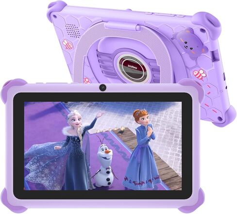 Kids Tablet 7 inch Toddler Children's Learning Tablet with WiFi Case 32GB Android System WiFi YouTube, GMS, Parental Control, Dual Camera for Boys Girls Educational Games Preinstalled, Blue in Saudi Arabia