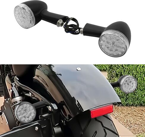 TCMT Chrome Rear LED Turn Signals Lights Fit For Harley Touring 2009-later Softail 2000-later Sportster XL883 models 2000-2022 Dyna 2006-2017 Short Handle in Saudi Arabia