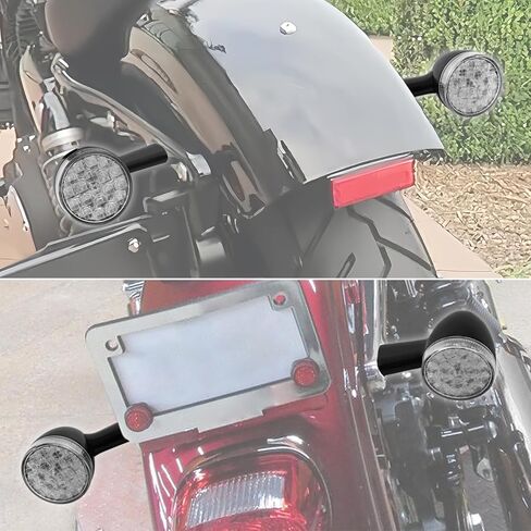 TCMT Chrome Rear LED Turn Signals Lights Fit For Harley Touring 2009-later Softail 2000-later Sportster XL883 models 2000-2022 Dyna 2006-2017 Short Handle in Saudi Arabia