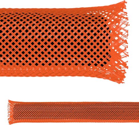 Electriduct 2.5" PET Expandable Braid Sleeving Flexible Wire Mesh Sleeve - 25 Feet - Black in Saudi Arabia