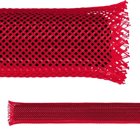 Electriduct 2.5" PET Expandable Braid Sleeving Flexible Wire Mesh Sleeve - 25 Feet - Black in Saudi Arabia