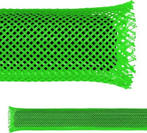 Electriduct 2.5" PET Expandable Braid Sleeving Flexible Wire Mesh Sleeve - 25 Feet - Black in Saudi Arabia