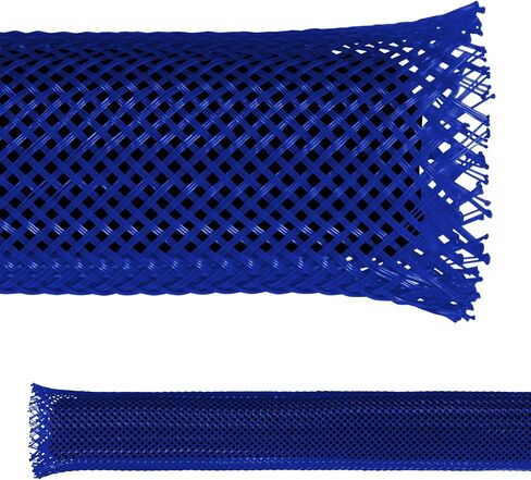 Electriduct 2.5" PET Expandable Braid Sleeving Flexible Wire Mesh Sleeve - 25 Feet - Black in Saudi Arabia