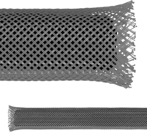 Electriduct 2.5" PET Expandable Braid Sleeving Flexible Wire Mesh Sleeve - 25 Feet - Black in Saudi Arabia