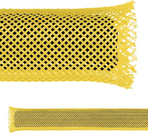 Electriduct 2.5" PET Expandable Braid Sleeving Flexible Wire Mesh Sleeve - 25 Feet - Black in Saudi Arabia