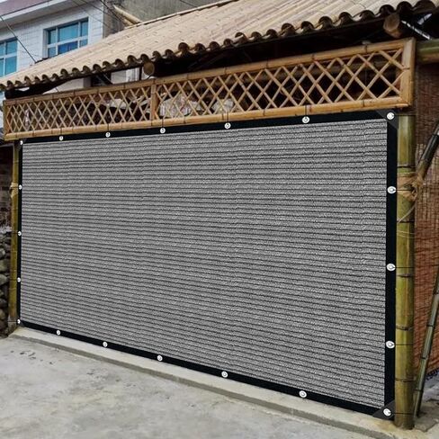 Sun Shade Cloth for Outdoor Patio,Pergola Shade Cover with Grommets Deck Shade Privacy Screen Balcony,90% UV Protection Shade Fabric Brown Sunshades for Garden Backyard Outdoor,Mocha-8x10FT in Kuwait