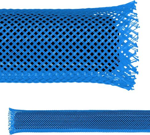 Electriduct 2.5" PET Expandable Braid Sleeving Flexible Wire Mesh Sleeve - 25 Feet - Black in Saudi Arabia