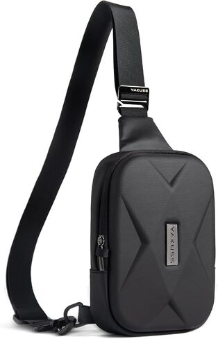 YaKuss Hard Shell Sling Bag for Men and Women, Waterproof Anti-Theft bag for Travel, Men Crossbody Bags for gift（White） in Saudi Arabia