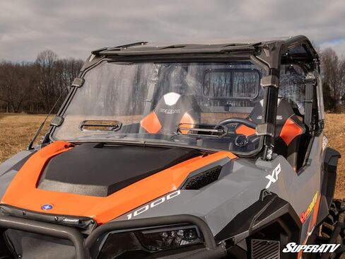 SuperATV Polaris General XP 1000 Scratch-Resistant Vented Full Windshield | Preinstalled Bulb Seal in Saudi Arabia