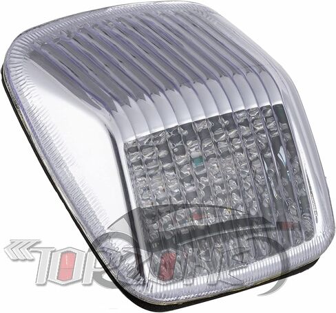 Compatible for HARLEY-DAVIDSON 1999–2007 FXSTD Softail Deuce ; LED Brake Tail Light Rear Lamp+Integraed Turn Signal Function (Style 3: Sequential LED Taillight+ Turn Signal, Smoke Color) in Kuwait