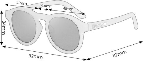 HECCEI Baby Sunglasses with Strap - UV Protection Pebble Sunglasses, Polarized, Bendable, For Newborns 0-24 Months in Saudi Arabia