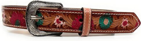 Kids Baby Toddler Western Belt Girls Sunflower Decorated Leather Belt in Saudi Arabia