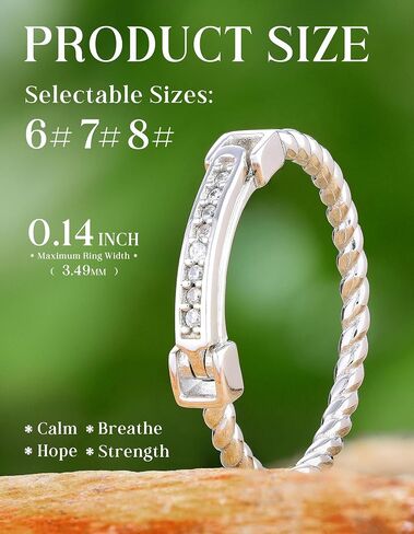 Just Breathe Rings for Women 925-Sterling-Silver - Inspirational & Healing Jewelry Collection BReAtHe You aRE exAcTLY A WhERe YOU NEEd To Be – Encouragement, Personality & Peaceful Self-Acceptance in Saudi Arabia