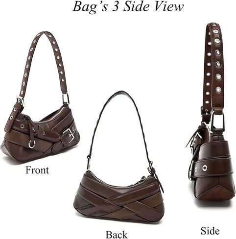 YXBQueen Purses for Women Shoulder Bag Underarm Purse with Zipper Closure in Saudi Arabia