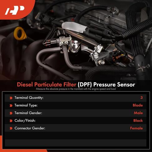 A-Premium diesel sensor sensor [3 دبابيس] متوافق مع شيفروليه الإعتدال 2018 ، كروز 2014-2015 ، كولورادو 2016-2018 و GMC التضاريس 2018 ، كانيون 2016-2018 ، 1.6L 2.8L 2.8L in Saudi Arabia