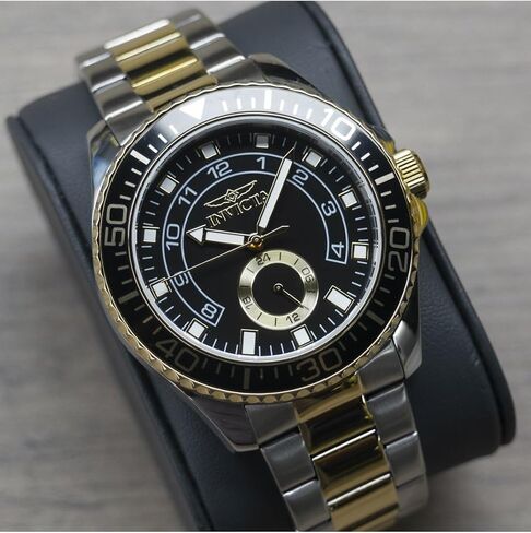 Invicta Pro Diver Men's Watch - 44mm, Gold, Steel (47128) in Saudi Arabia