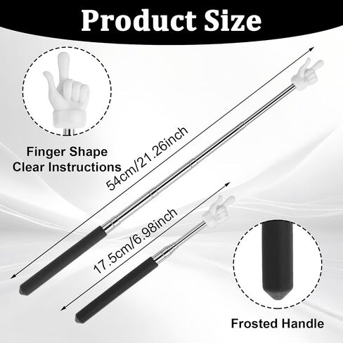 5PCS Retractable Teacher Pointer Sticks, Colorful Hand Pointing Stick for Classroom and Meeting, Extendable Finger Pointer for Teachers and Students, Reading and Presentations Essentials Tool in Saudi Arabia