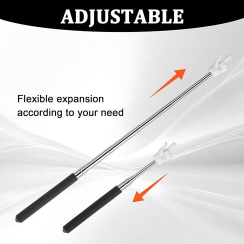 5PCS Retractable Teacher Pointer Sticks, Colorful Hand Pointing Stick for Classroom and Meeting, Extendable Finger Pointer for Teachers and Students, Reading and Presentations Essentials Tool in Saudi Arabia