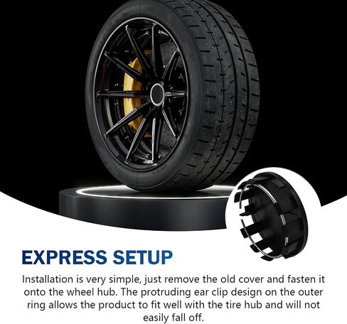 4 PCS Center Center CAPS ، قبعات مركزية السيارات للحافات ، يغطي HUBCAP قبعات مع 2.13 "(54 ملم) القطر الخارجي و 1.97" (50 مم) القطر الداخلي ، عالمي للسيارات ، الشاحنات ، سيارات الدفع الرباعي (الفضة) in Saudi Arabia