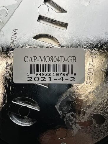 Moto Metal Wheels Cap-Mo804D-GB Gloss Black and Chrome Logo in Kuwait