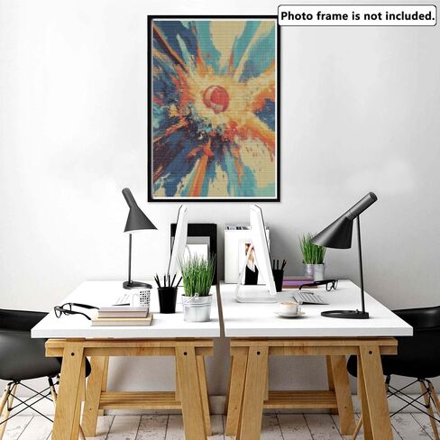 Yomiie 5D Rooster Good Morning Diamond Painting Kits for Adults, Paint with Diamonds Art Animal DIY Full Round Drill Kits, Embroidery Rhinestone Diamond Crystal Craft Canvas Home Wall Decor 30x40 cm in Kuwait