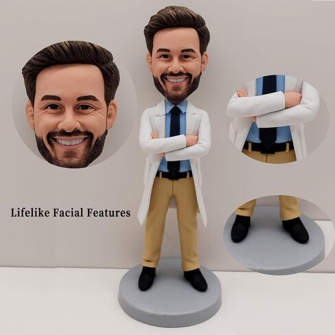 MYBOBBLE Custom Bobbleheads,100% Full Polymer Clay Personalized Custom Bobble Head,Customized Unique Handmade Bobbleheads Figurine Gift for Any Occasion in Saudi Arabia