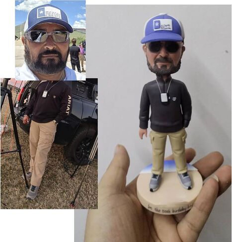 MYBOBBLE Custom Bobbleheads,100% Full Polymer Clay Personalized Custom Bobble Head,Customized Unique Handmade Bobbleheads Figurine Gift for Any Occasion in Saudi Arabia