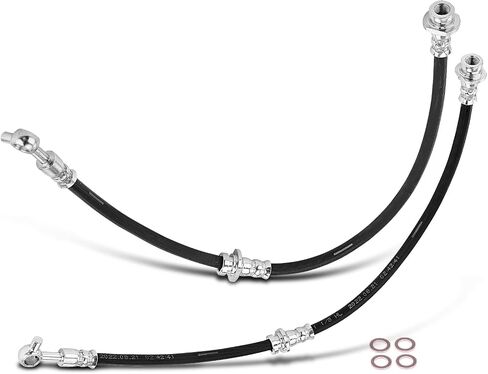 A-Premium Front Driver and Passenger Inner Brake Hydraulic Hose Compatible with Nissan Models - Murano 2009 2010 2011 2012 2013 2014 - Replace# 462111AA1A(Pack of 2) in Saudi Arabia