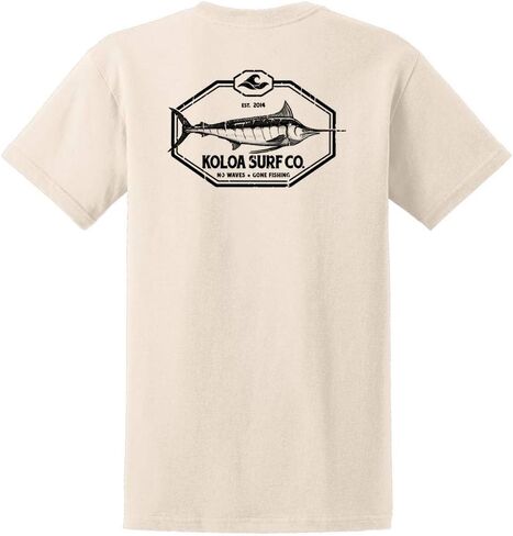 Koloa Surf Big Game Fish Logo Tees ثقيل الوزن في الوزن الثقيل في العادية والكبيرة والطويلة in Kuwait