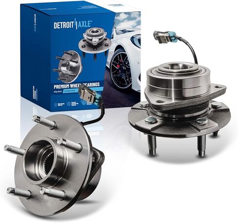 محور ديترويت-5 مراكز محاملة للعجلة الأمامية لعجلة 2005-2006 Chevy Equinox Pontiac Torrent 2002-2007 Saturn Vue [W/ 4-WHEEL ABS] ، محمل العجلات البديلة ومجموعة مجموعة المحور ، محور الزوجين. in Saudi Arabia