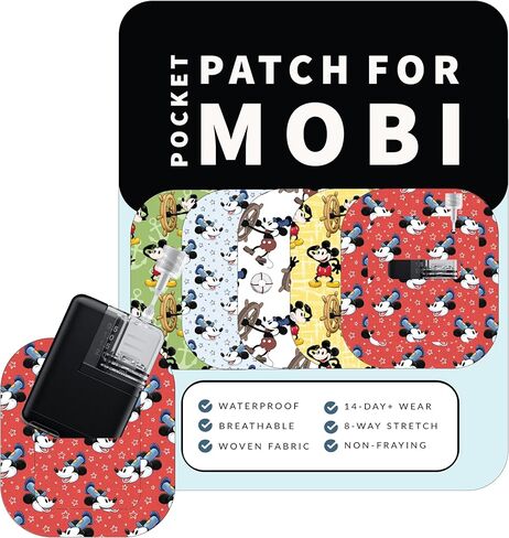 Glucomart Adhesive Patches for Dexcom G7, Dexcom Stelo, and Infusion Sets (5 Count) – Maximum Strength CGM Patches, Waterproof & Hypoallergenic (Magical Mouse Variety Pack) (G7/Infusion Set) in Kuwait